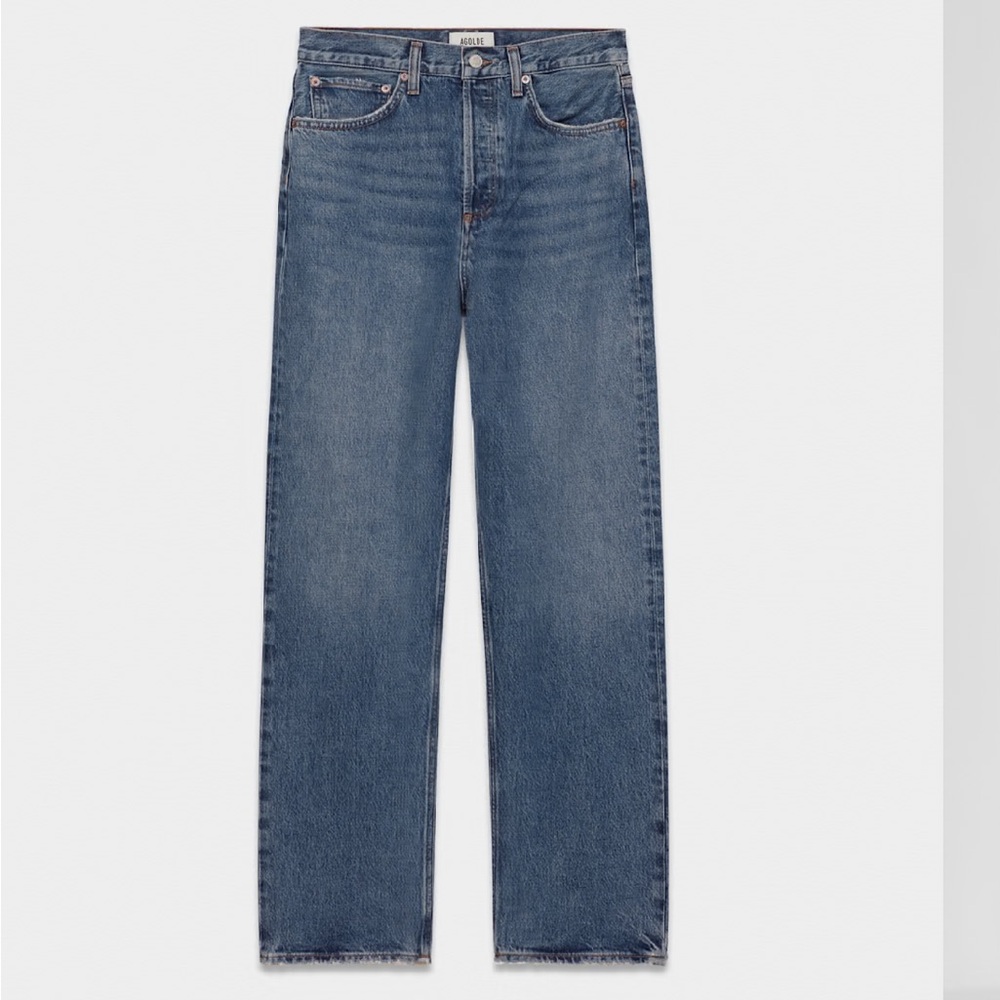 Agolde Dark Blue Denim Jeans - Picture 1 of 3